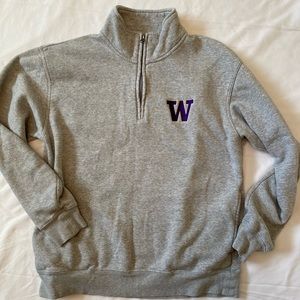 UW quarter zip sweatshirt